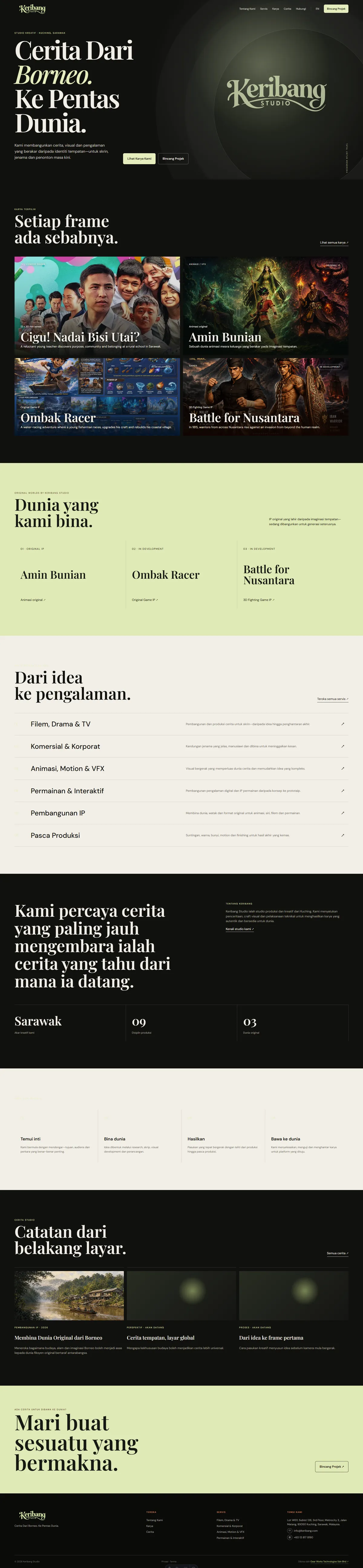 Keribang Studio Sdn Bhd website